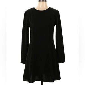 Zara Woman Dress | Fit and Flare with Bell Sleeves | Black | Size M
